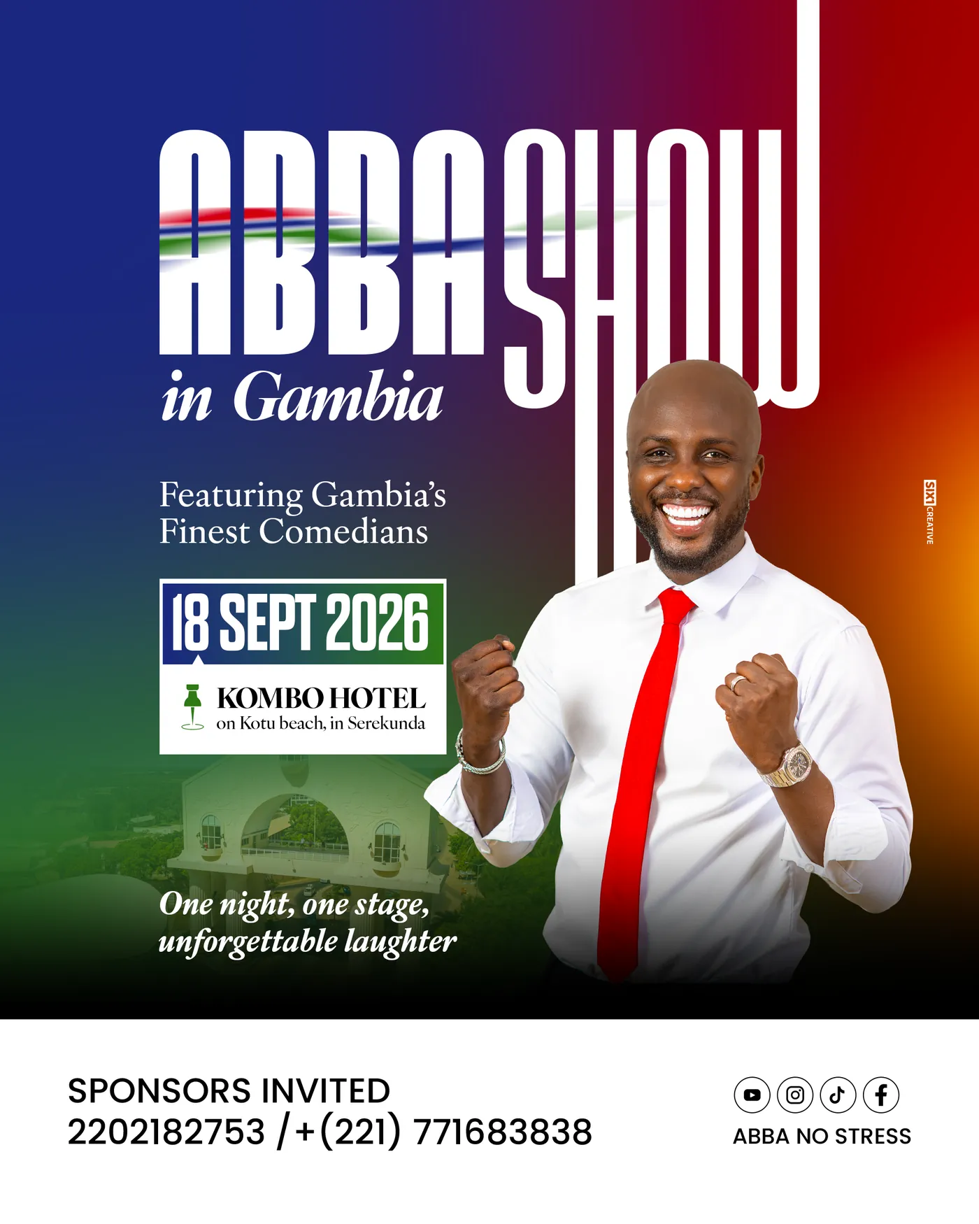 Abba Show Gambie, affiche d'événement